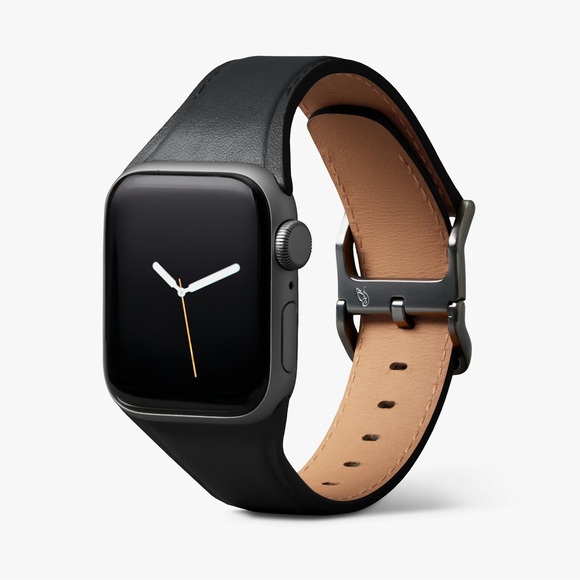 BELLROY CLASSIC APPLE WATCH LEATHER STRAP BLACK SMALL APPLE WATCH 38-42 NWT main image 4
